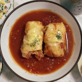 鶏ひき肉のイタリアン風☆ロールキャベツ